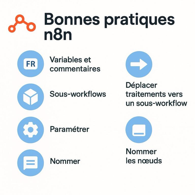 Bonnes pratiques générales pour les workflows n8n