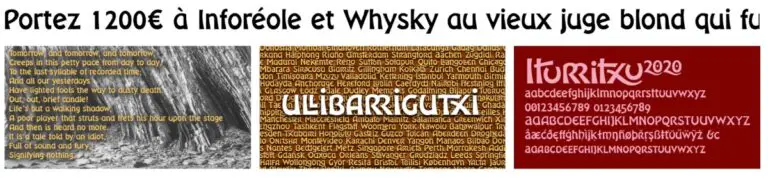 Typographies Basques
